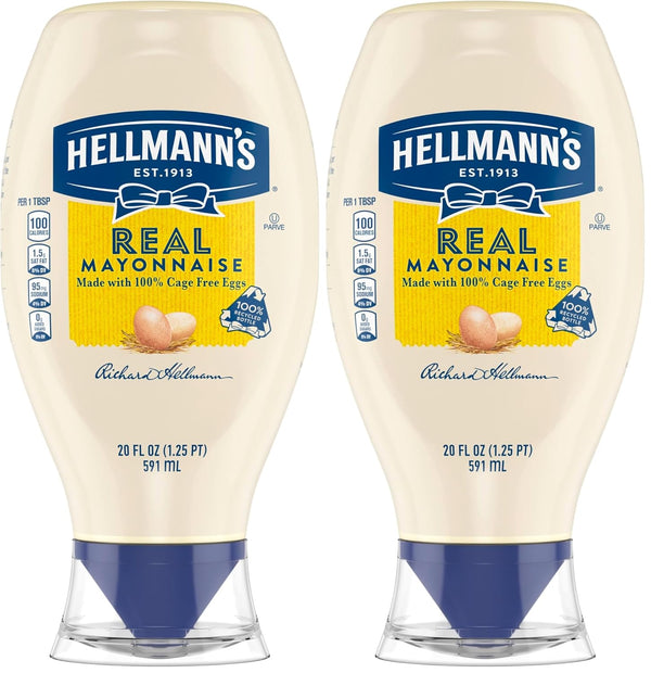 Hellmann's Real Mayonnaise Real Mayo Squeeze Bottle For a Rich Creamy Condiment