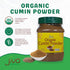 1 100% (packaging Jiva Organics Organic Ground Cumin Powder Pound Jar - Pure & Non-GMO, Cumin Seed Powder may vary)