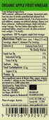 3.4 Oz. 100% PDR Premium Organic Apple Vinegar - fl. - Natural, Aged in Oak Barrels, Fermented, Unfiltered, Vegan