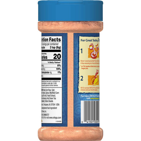 6.5 (Pack 2) Ortega Seasoning Mix, Taco Seasoning, Ounce