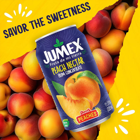 11.3oz, 2 Pack Jumex Peach Juice Nectar - Peach Nectar Made with Fresh Fruit Puree - Fruit Juice Concentrate