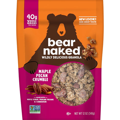4.5lb (6 Count) Bear Naked, Granola, Maple Pecan, Non-GMO Project Verified and Kosher Dairy, Case