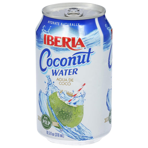 10.5 Oz (Pack 24) Iberia Coconut Water With Pulp, Fl