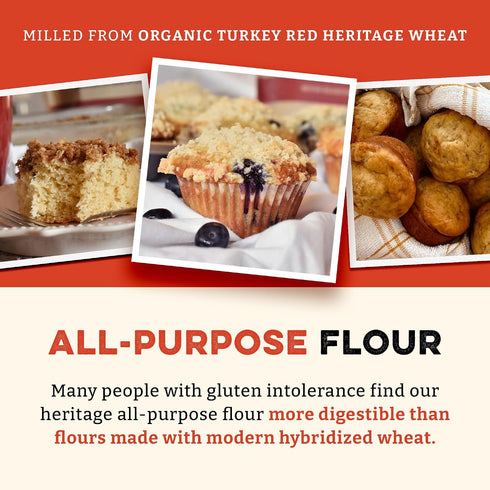 (80 (Pack 2)) Sunrise Flour Mill Heritage Organic White Flour & Whole Wheat Pastry Flour Ounce of - Non-GMO, Kosher