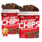 Wicked Cutz Roasted Red Pepper Beef Jerky Chips, 22g Protein per Bag,