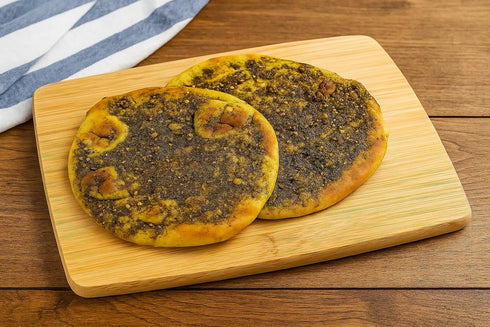 Generic 2pcs, 12oz, 340g (Pack 3) Phoenicia Fresh Zaatar Bread Baked With Thyme & sesame, Large