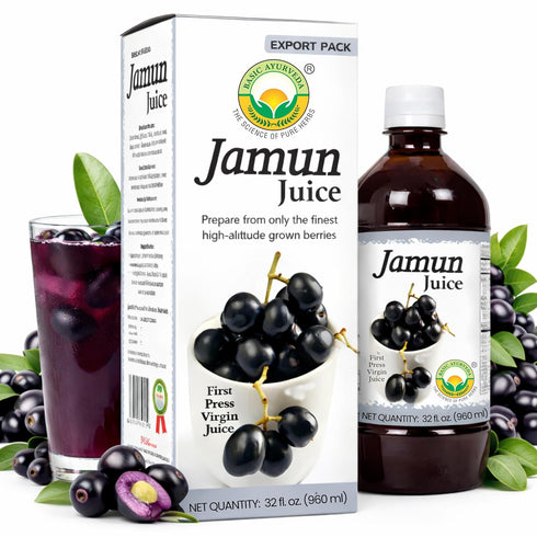 BASIC AYURVEDA Jamun Juice | 32.46 Fl Oz (960ml) | Pure Eugenia