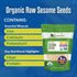 2 lb, 32 oz Kevala Raw Sesame Seeds Unhulled - Crunchy Seasoning with a Nutty Flavor for Healthy Snacks and Noodles