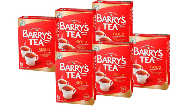 Barry's Tea Gold Blend 80 count Tea Bags (Pack of 6)