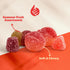 1 Gummies Sour Fruit Jelly Candy Mix | Pound Bag | Vegan with Real Fruit Puree | Cherry, Watermelon, Peach | Gelatin