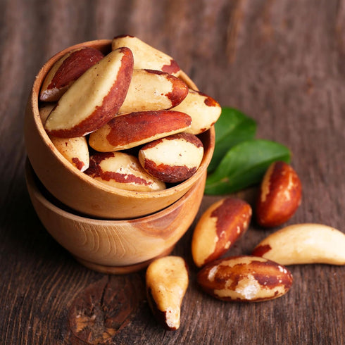 6.5 oz, Elan Organic Raw Brazil Nuts, Whole Nuts, No Shell, Non-GMO, Vegan, Gluten-Free, Kosher, Healthy Snacks
