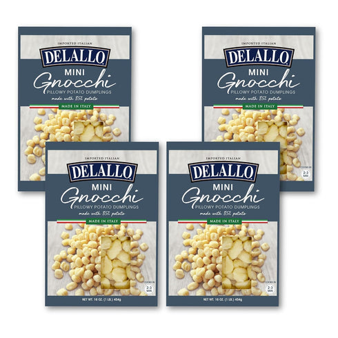 DeLallo Mini Potato Gnocchi Pasta, Made in Italy, Light and Airy Texture,