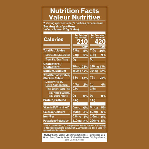 1 11g 8.8oz (2125g), Pack 6 Eat Regal Egg Fried Rice Cups, Protein-Rich & Fluffy, Always Fluffy, No Clump, Ready