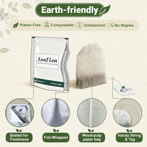 120 100% Pack 3 LeafLea Bitter Melon Tea Bags, Pure Bitter Melon Fruit. Supports Wellness and Digestion |