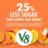 V8 100% 46 oz (6 Pack) Peach Mango Fruit and Vegetable Juice, fl Bottle