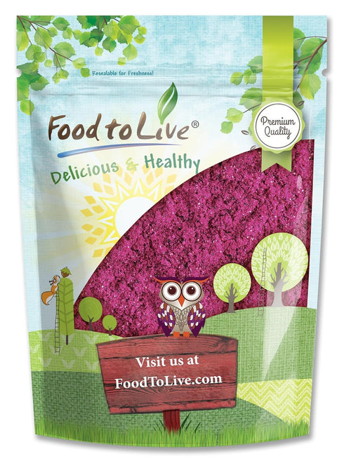 Food to Live Freeze-Dried Dragon Fruit Powder, 1 Pounds Vegan, Kosher, Bulk,