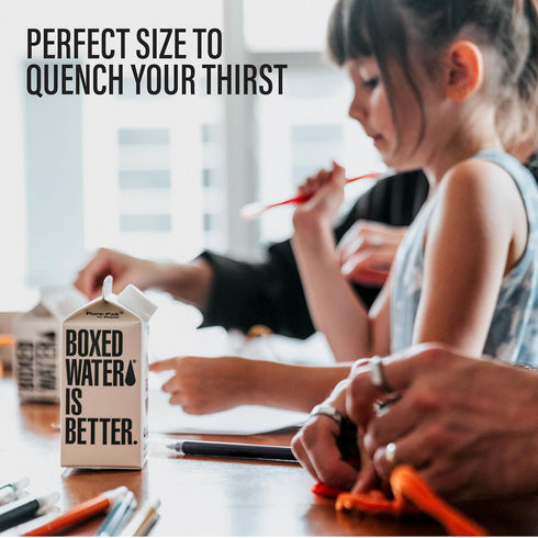 Boxed Water 11.8 oz. (24 Pack) – Purified Drinking Water in 92% Plant-Based Boxes – 100% Recyclable, BPA-Free
