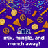 60 Oz Utz Party Mix Tasty Snack Mix of Corn Nacho Tortilla, Pretzel, BBQ Corn Chip and Cheese Curl, Perfect for Vending