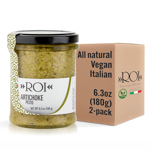 ROI Italian Artichoke Dip - Gourmet, Healthy, Vegan, Natural Artichoke Pesto for