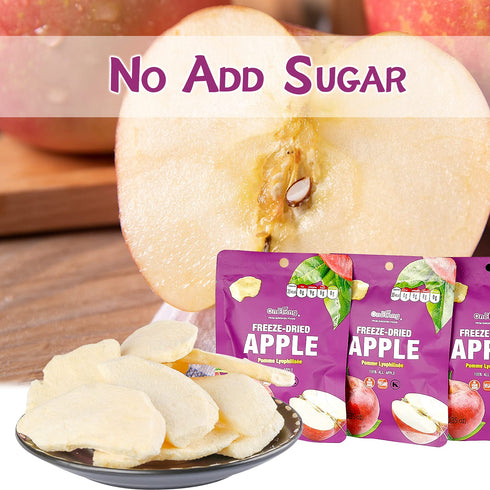 10 Pack Pack, 0.35 ONETANG Freeze-Dried Fruit Apple Chips, Single-Serve Non GMO, Kosher, No Add Sugar, Gluten free