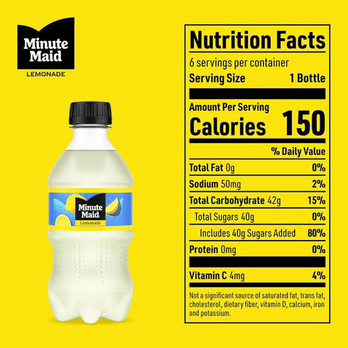 12 oz, 6 Pack Minute Maid Lemonade PET, fl