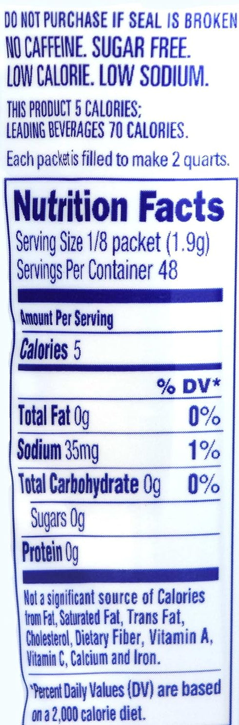 12-Quart (Pack 7) Crystal Light Lemonade Drink Mix, Canister