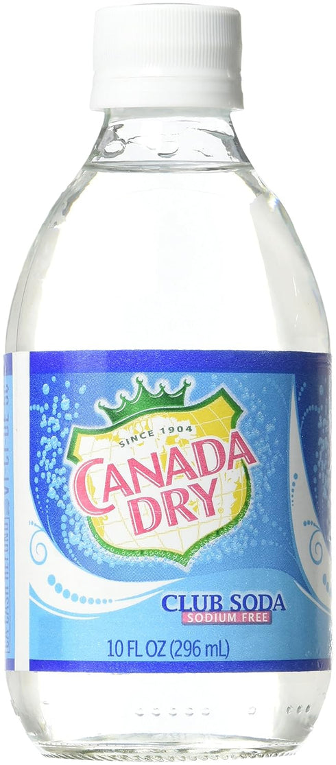 Bottles,10 Oz (Pack 6) Canada Dry Club Soda Fl