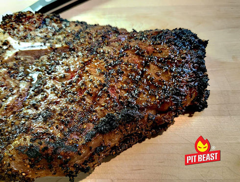Pit Beast Coarse AF Salt and Pepper Spice Blend, Dalmatian BBQ Rub, 14oz for Steaks, Brisket, Chicken, Burgers