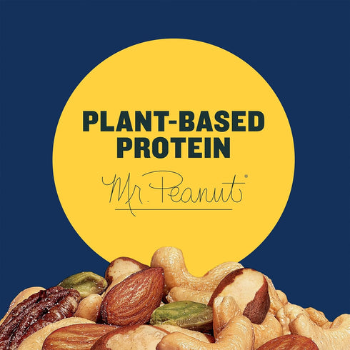 1lb 2.5oz PLANTERS Pistachio Nuts Lovers Nut Mix with Pistachios no shell, Almonds & Cashews, Party Snacks, Plant-Based
