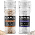 Alderwood Smoked and Sea Salt Grinder Bundle for Cooking, Finishing and Grilling