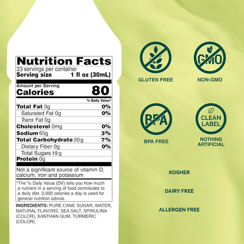 33.8 oz) Monin - Pistachio Syrup | Rich & Buttery Sweetness, Premium Syrup for Coffee, Cold Brews & More | Clean Label