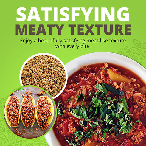 Plant Basics Hearty Plant Protein, Unflavored Crumbles, 8 oz, Non-GMO, Gluten Free, Vegan Meat Substitute