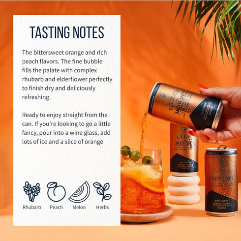 8 Set, (8.45 Oz 8) Lyres Non Alcoholic Sparkling Escape Can Non-Alcoholic Sparkling Wine & Aperitif Alternative Fl x