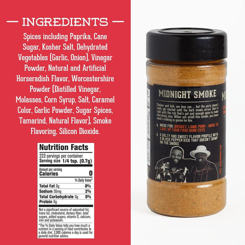 AC Barbeque Trio Seasoning Set - The MVP, Midnight Smoke, Lemon Stepper BBQ Rubs - 3 x 5.5oz Bottles