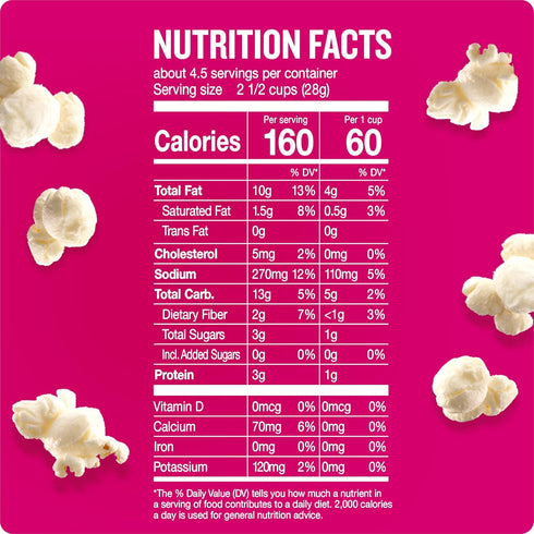 4.5 oz. Angie's BOOMCHICKAPOP White Cheddar Popcorn