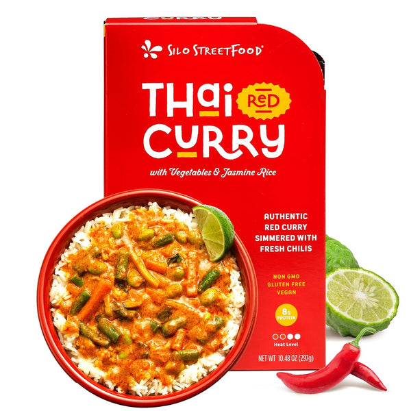 Silo StreetFood Thai Red Curry with Vegetables & Jasmine Rice Ready To