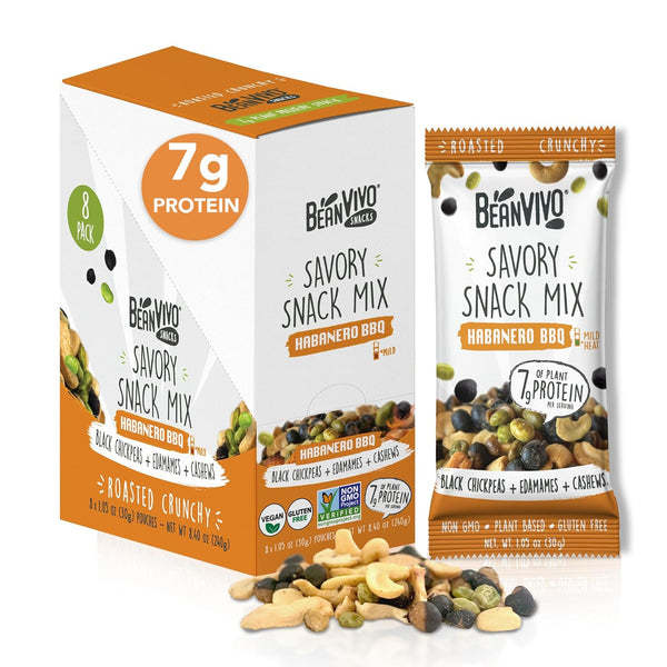 BeanVIVO Healthy Snacks for Adults & Kids with 7g Protein & 5g
