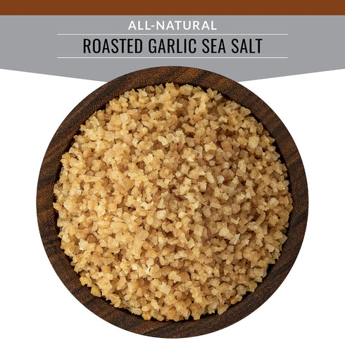 3.5 Artisan Salt Company Fusion Naturally Flavored Roasted Garlic Sea Salt, Zip-Top Pouch, Ounce