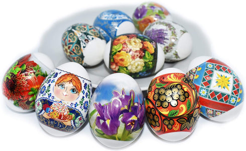 Pack 10 70 Thermo Heat Shrink Sleeves - Easter Egg Decorating Kit - Ukrainian Pysanky Supplies - Decorative Egg Wraps