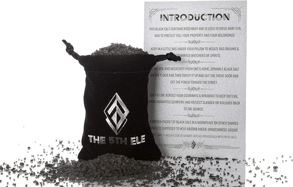 The 5th Ele Black Salt with Rosemary for Protection and Driving Away Evil (90 gr/3