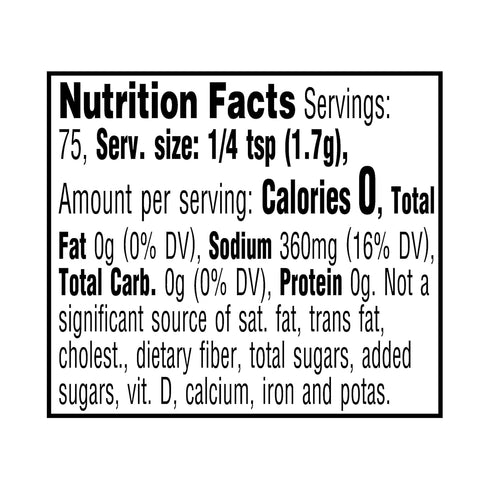 4.5 Oz Amazon Grocery, Lemon & Pepper Seasoning Salt