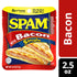 2.5oz (Pack 12) 9g 0g SPAM Single Bacon Individual Pouch of Fully Cooked Pork and Ham, of Protein, Trans Fat, Low Carb