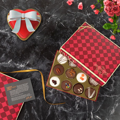 (12 Count) Gluten Free Palace Cookie Gift Basket Vegan Gluten Free Mothers Day Chocolate Covered Cookies Gourmet Sweet