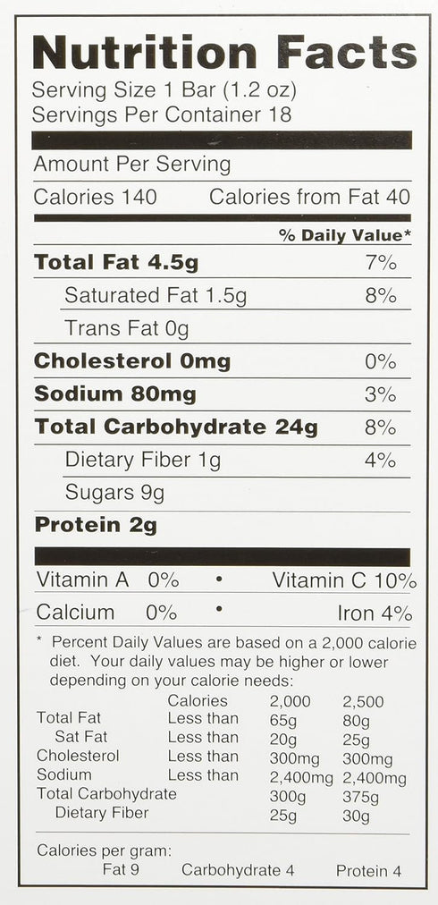 1.2 72 Soft Oatmeal Bar, Ounce - per case._AB