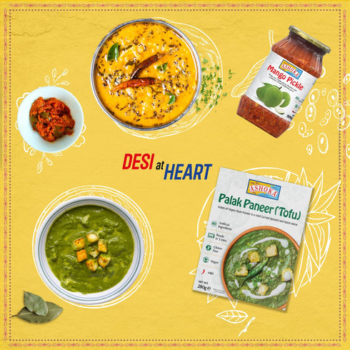 1932, Pack 1 Ashoka Traditional Indian Meals Vegan Mixed Vegetable Curry, All-Natural Ready to Eat Microwavable