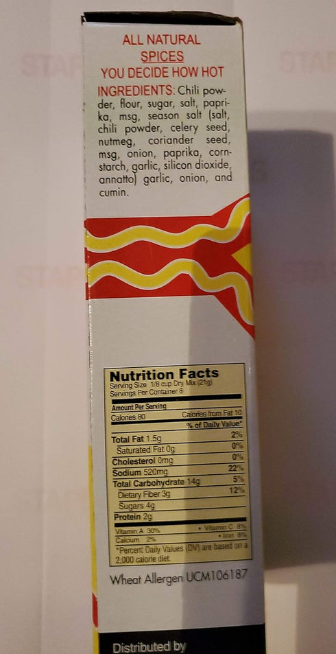 Ballow's Famous Texas Chili Seasoning 1 Pack