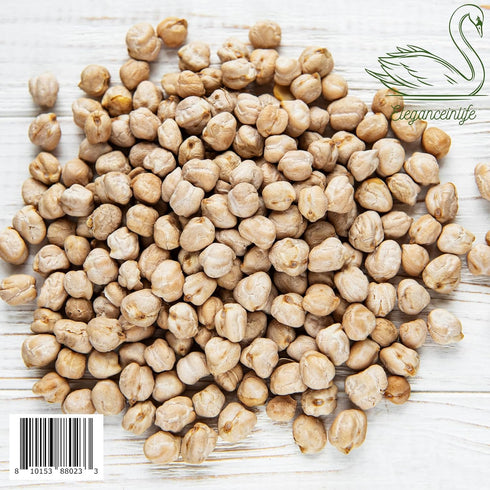 2lb (907g) Eleganceinlife Dried ChickPeas Made in USA, Kosher Garbanzo Beans