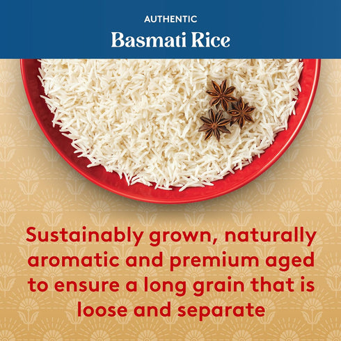 8.5 oz (Pack 4) Royal White Basmati Rice - Ready to Heat Rice - Microwavable Pouch