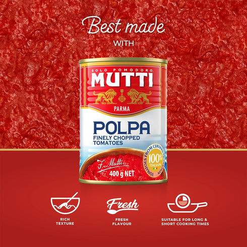 14 oz. 12 Pack #1 Mutti Crushed Tomatoes (Polpa), | | Italys Brand of Tomatoes | Fresh Taste for Cooking | Canned