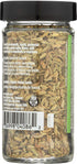 Spicely Organic Fennel Seeds Whole, 1.10 Ounce Jar, Certified Gluten Free